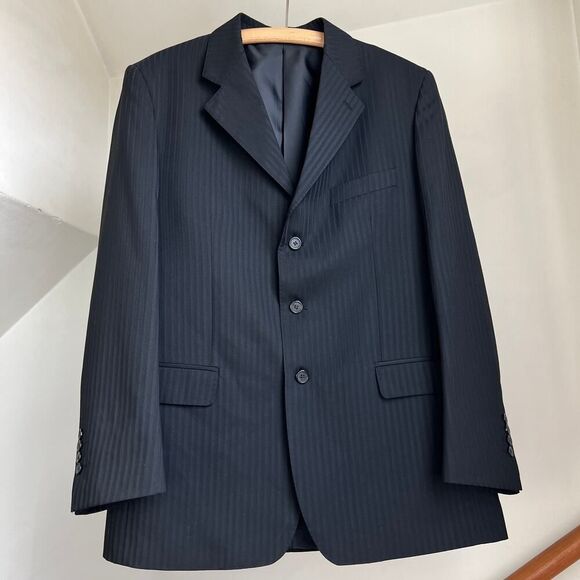 Ermengildo Zegna Black Blazer Loro Piana Sportcoat Jacket Size 52 Professional - Picture 2 of 7